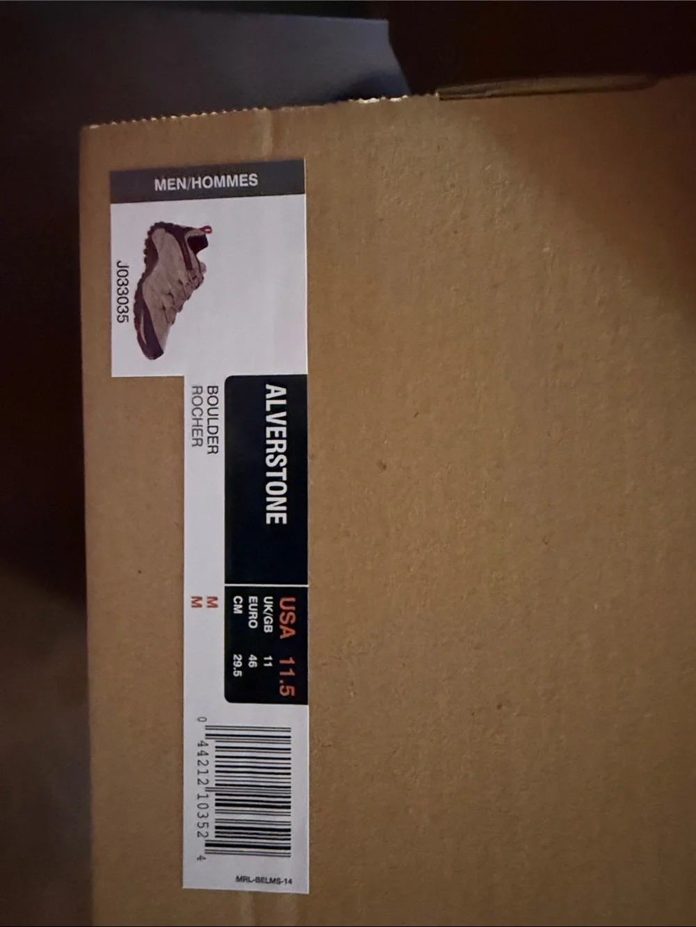Merrell Men's Alverstone Tan, Black and Red Trail Shoes